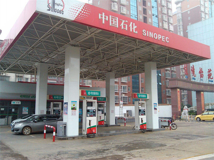 兴化加油站钢结构网架案例4