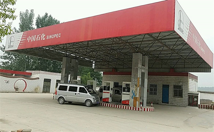 兴化加油站钢结构网架案例5