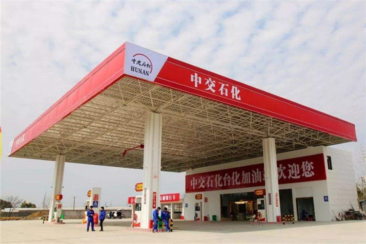 兴化加油站钢结构网架案例6